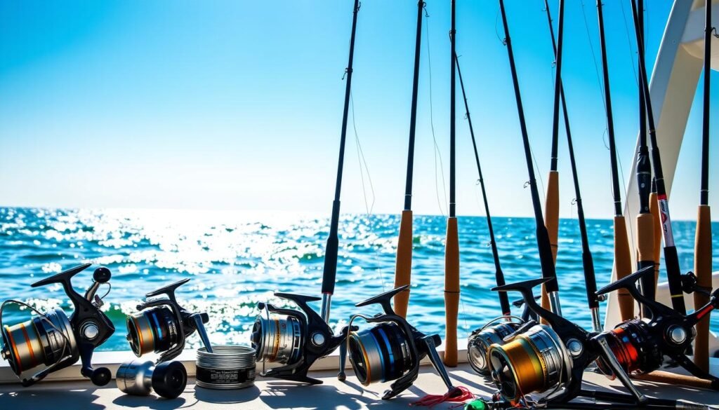 Versatile saltwater fishing setups