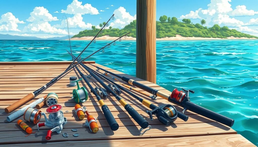 Inshore and offshore rod combos
